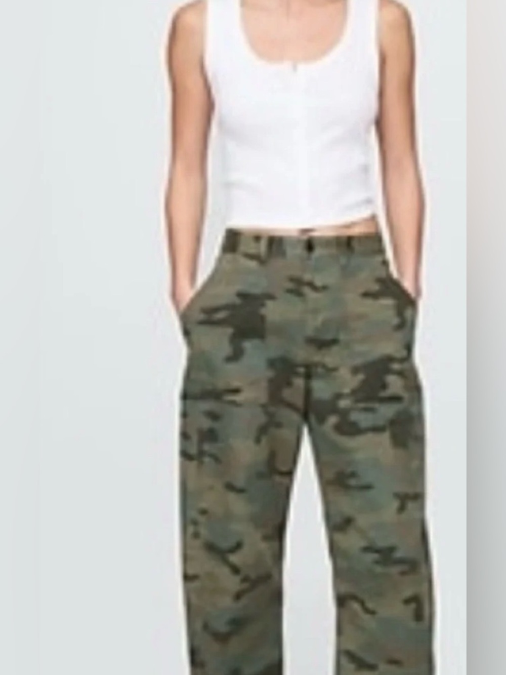 GAP Camouflage Chino Pants - Olive Camo